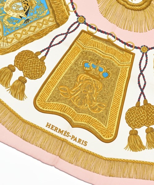 HERMES（エルメス）バンダナ・スカーフ ピンク サイズ:90 レディース/2200677499109