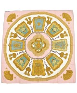 HERMES（エルメス）バンダナ・スカーフ ピンク サイズ:90 レディース/2200677499109