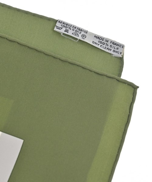 HERMES（エルメス）バンダナ・スカーフ カーキ サイズ:90 レディース/2200677499116