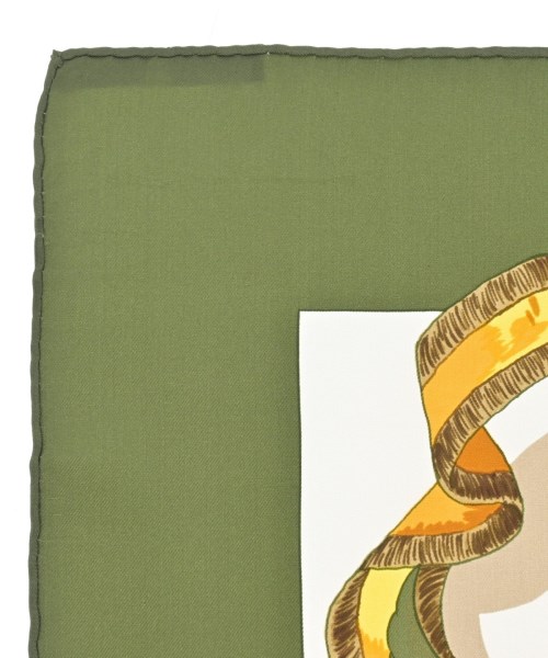 HERMES（エルメス）バンダナ・スカーフ カーキ サイズ:90 レディース/2200677499116