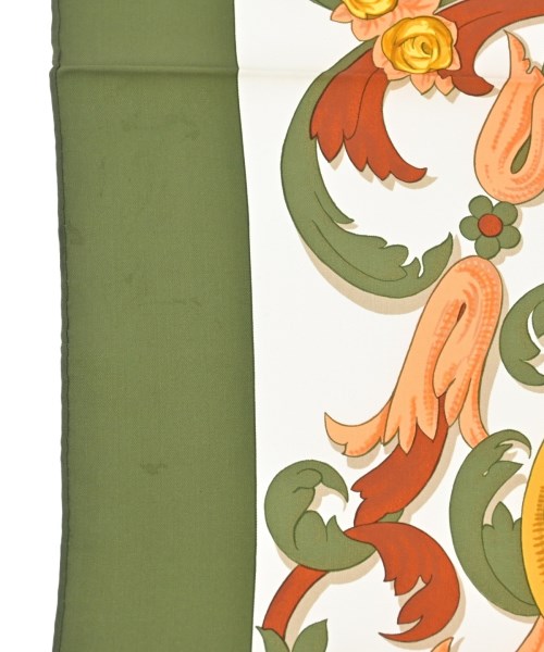 HERMES（エルメス）バンダナ・スカーフ カーキ サイズ:90 レディース/2200677499116