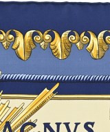 HERMES（エルメス）バンダナ・スカーフ 紺 サイズ:90 レディース/2200677499123