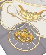 HERMES（エルメス）バンダナ・スカーフ グレー サイズ:90 レディース/2200677499130