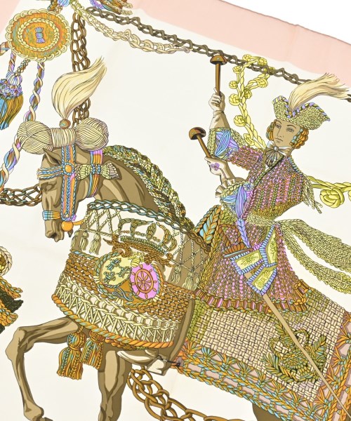 HERMES（エルメス）バンダナ・スカーフ 白 サイズ:90 レディース/2200677499147