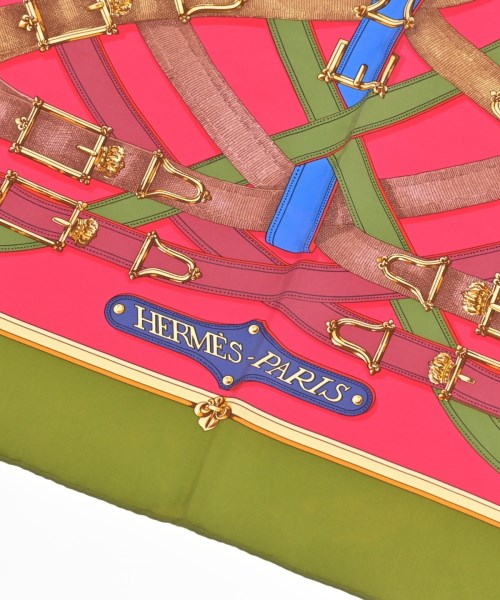 HERMES（エルメス）バンダナ・スカーフ カーキ サイズ:90 レディース/2200677499154