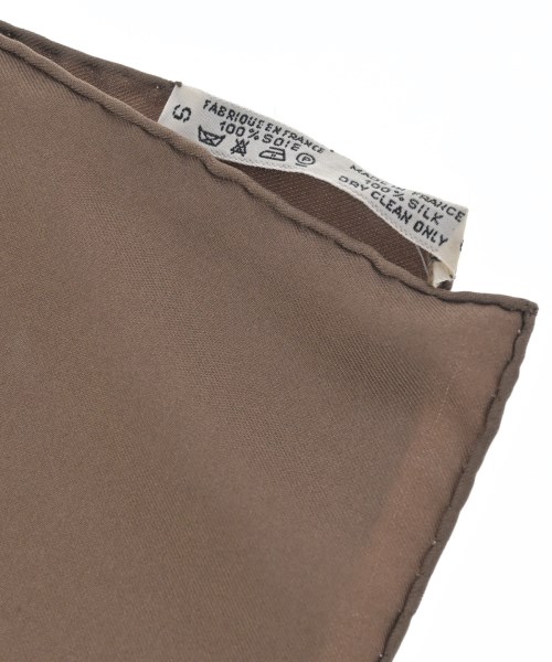 HERMES（エルメス）バンダナ・スカーフ 茶 サイズ:90 レディース/2200677499192