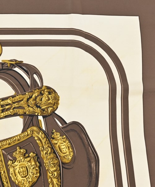 HERMES（エルメス）バンダナ・スカーフ 茶 サイズ:90 レディース/2200677499192