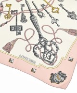 HERMES（エルメス）バンダナ・スカーフ ピンク サイズ:90 レディース/2200677499208