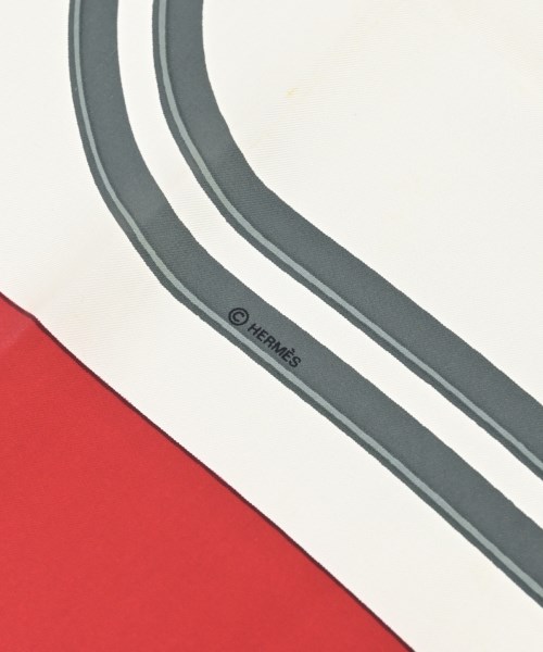 HERMES（エルメス）バンダナ・スカーフ 赤 サイズ:90 レディース/2200677499215