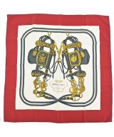 HERMES（エルメス）バンダナ・スカーフ 赤 サイズ:90 レディース/2200677499215