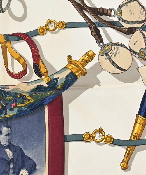 HERMES（エルメス）バンダナ・スカーフ 赤 サイズ:90 レディース/2200677499222