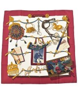 HERMES（エルメス）バンダナ・スカーフ 赤 サイズ:90 レディース/2200677499222