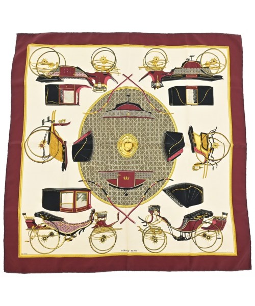 HERMES(エルメス)バンダナ・スカーフ 赤 サイズ:90/2200677499246