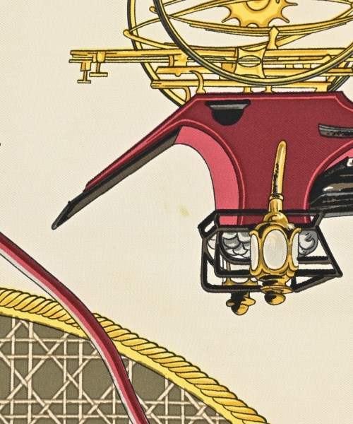 HERMES（エルメス）バンダナ・スカーフ 赤 サイズ:90 レディース/2200677499246