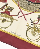 HERMES（エルメス）バンダナ・スカーフ 赤 サイズ:90 レディース/2200677499246