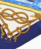 HERMES（エルメス）バンダナ・スカーフ 青 サイズ:90 レディース/2200677499253