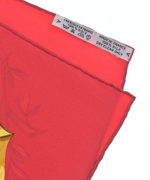 HERMES（エルメス）バンダナ・スカーフ 赤 サイズ:90 レディース/2200677499260