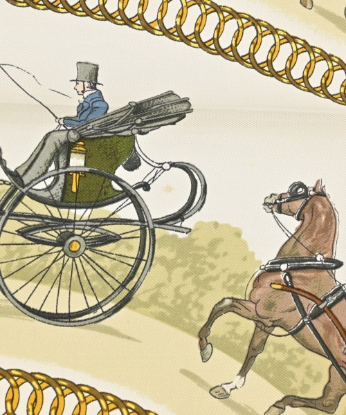 HERMES（エルメス）バンダナ・スカーフ 白 サイズ:90 レディース/2200677499277