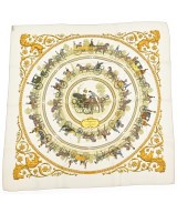 HERMES（エルメス）バンダナ・スカーフ 白 サイズ:90 レディース/2200677499277
