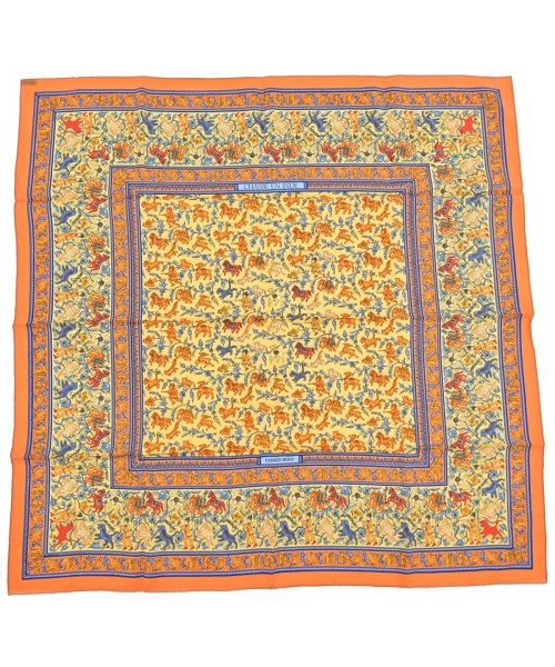 HERMES(エルメス)バンダナ・スカーフ オレンジ サイズ:90/2200677499284