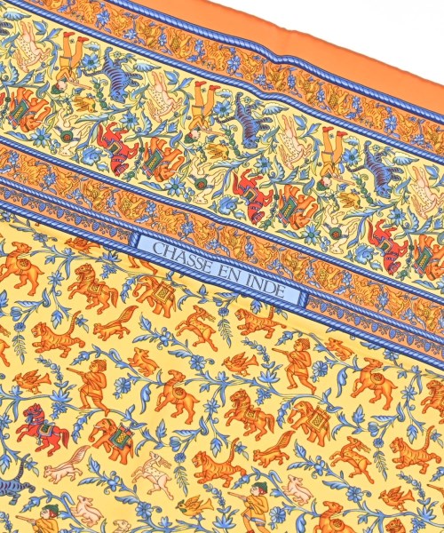 HERMES（エルメス）バンダナ・スカーフ オレンジ サイズ:90 レディース/2200677499284