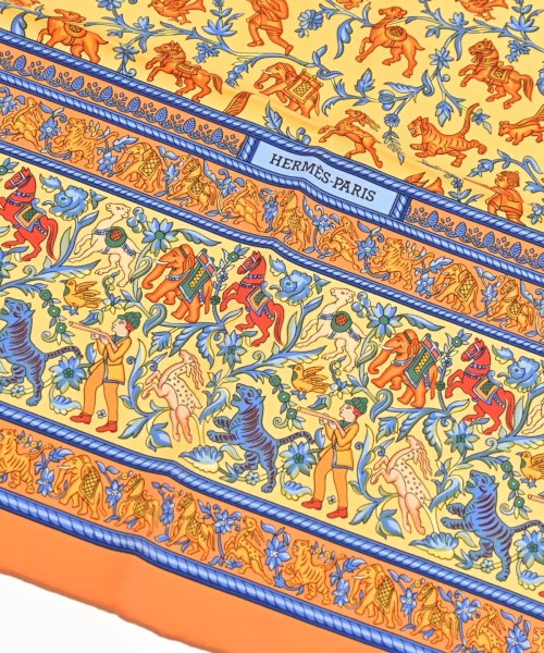 HERMES（エルメス）バンダナ・スカーフ オレンジ サイズ:90 レディース/2200677499284