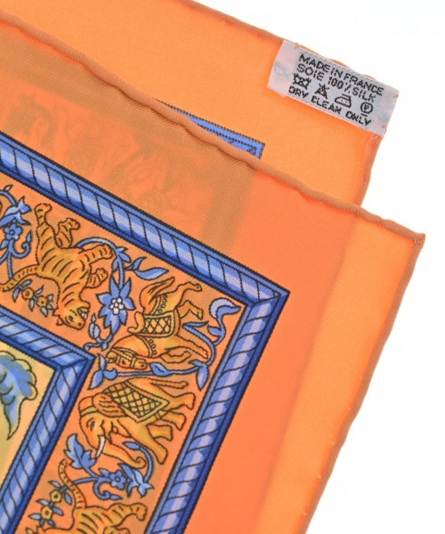 HERMES（エルメス）バンダナ・スカーフ オレンジ サイズ:90 レディース/2200677499284