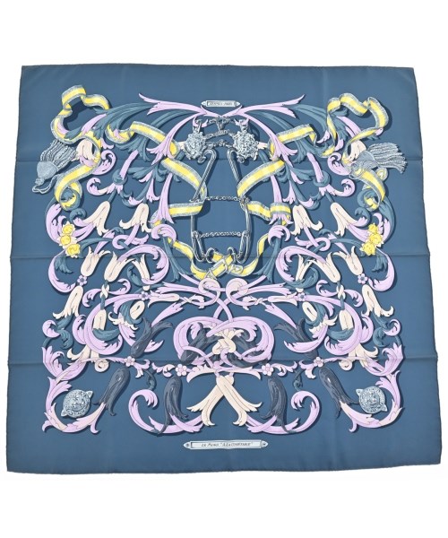 HERMES(エルメス)バンダナ・スカーフ 青 サイズ:90/2200677499291