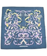 HERMES（エルメス）バンダナ・スカーフ 青 サイズ:90 レディース/2200677499291