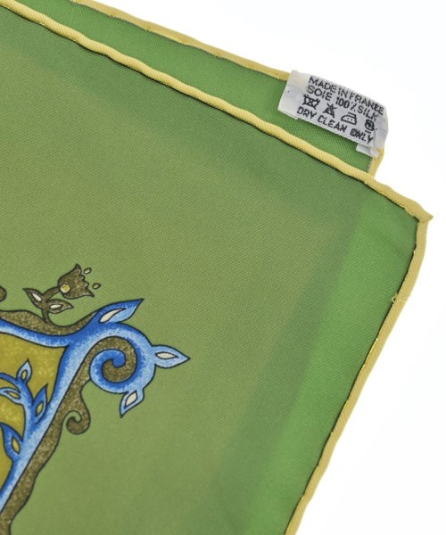 HERMES（エルメス）バンダナ・スカーフ 緑 サイズ:90 レディース/2200678115527