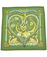 HERMES（エルメス）バンダナ・スカーフ 緑 サイズ:90 レディース/2200678115527