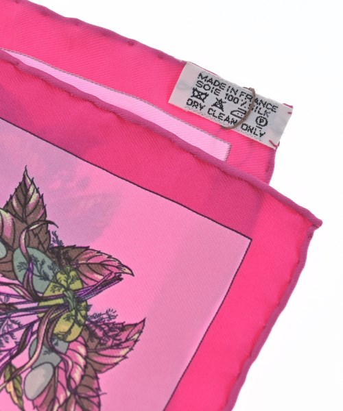 HERMES（エルメス）バンダナ・スカーフ ピンク サイズ:45 レディース/2200678115541