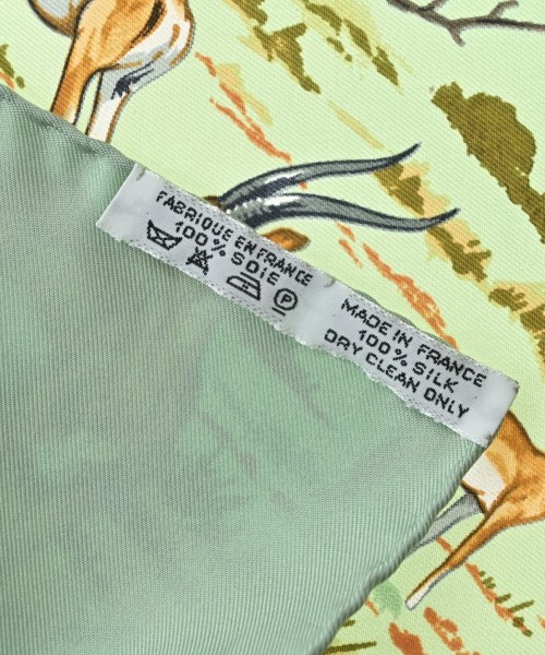 HERMES（エルメス）バンダナ・スカーフ 緑 サイズ:90 レディース/2200678115565