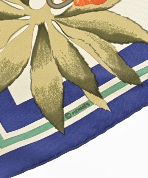 HERMES（エルメス）バンダナ・スカーフ 紺 サイズ:90 レディース/2200678115572
