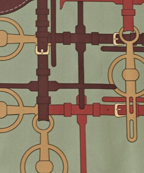 HERMES（エルメス）バンダナ・スカーフ カーキ サイズ:90 レディース/2200678115589