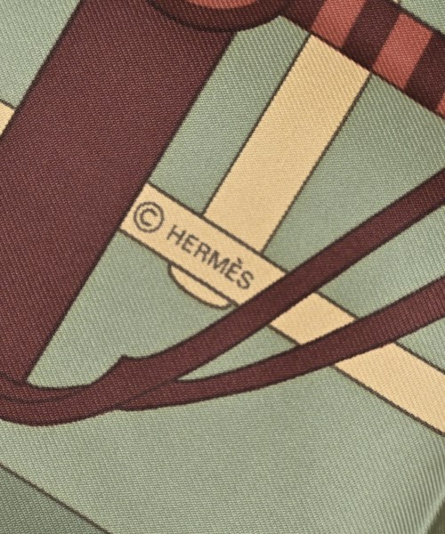 HERMES（エルメス）バンダナ・スカーフ カーキ サイズ:90 レディース/2200678115589
