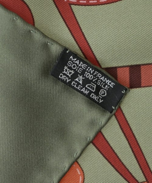 HERMES（エルメス）バンダナ・スカーフ カーキ サイズ:90 レディース/2200678115589