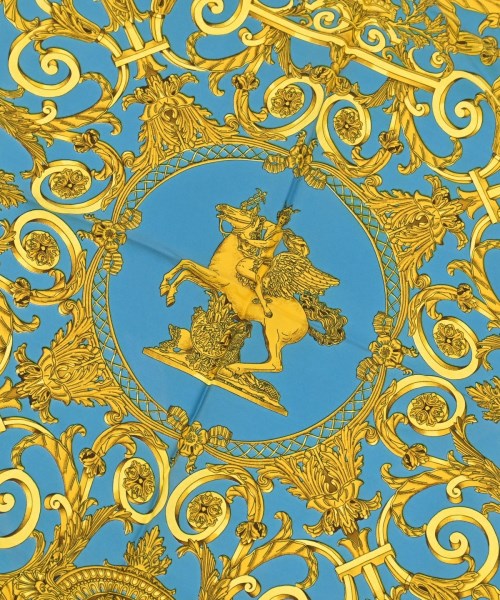 HERMES（エルメス）バンダナ・スカーフ 紺 サイズ:90 レディース/2200678115596