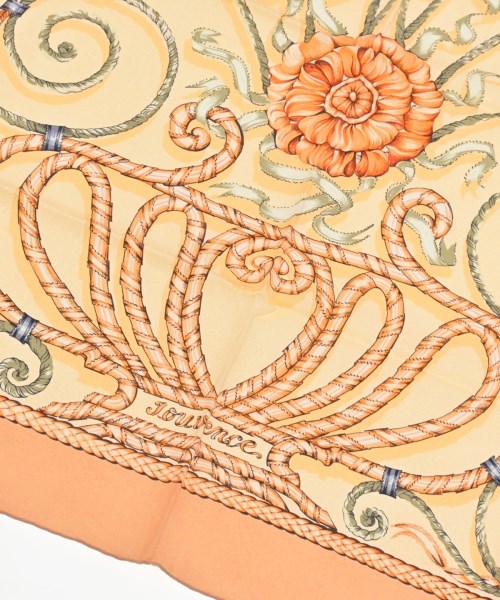 HERMES（エルメス）バンダナ・スカーフ オレンジ サイズ:90 レディース/2200678115619