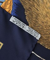 HERMES（エルメス）バンダナ・スカーフ 紺 サイズ:90 レディース/2200678115633