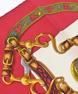 HERMES（エルメス）バンダナ・スカーフ 赤 サイズ:90 レディース/2200678115640