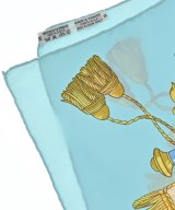 HERMES（エルメス）バンダナ・スカーフ 青 サイズ:90 レディース/2200678115671