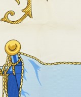 HERMES（エルメス）バンダナ・スカーフ 青 サイズ:90 レディース/2200678115671