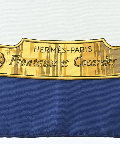 HERMES（エルメス）バンダナ・スカーフ 青 サイズ:90 レディース/2200678115688