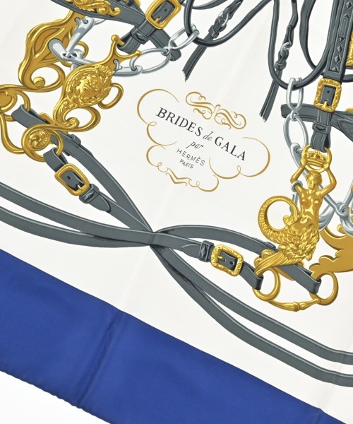 HERMES（エルメス）バンダナ・スカーフ 白 サイズ:90 レディース/2200678115695