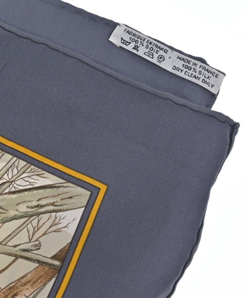 HERMES（エルメス）バンダナ・スカーフ 紺 サイズ:90 レディース/2200678115701