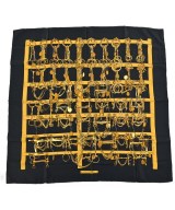 HERMES（エルメス）バンダナ・スカーフ 黒 サイズ:90 レディース/2200678115718