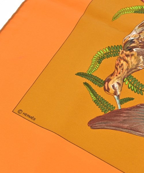 HERMES（エルメス）バンダナ・スカーフ 黄 サイズ:90 レディース/2200678115732