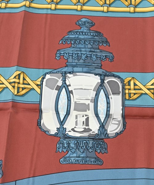 HERMES（エルメス）バンダナ・スカーフ オレンジ サイズ:90 レディース/2200678115756