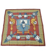 HERMES（エルメス）バンダナ・スカーフ オレンジ サイズ:90 レディース/2200678115756